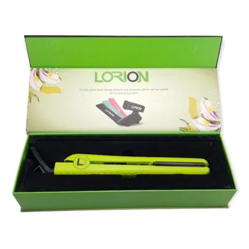 Lorion Salon Grade 1.25" Ceramic Flat Iron in Green
